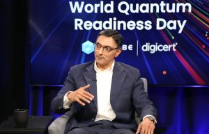 Amit Sinha, chief executive officer of DigiCert Inc., talks with theCUBE about post-quantum standards during the DigiCert World Quantum Readiness Day 2025 event.