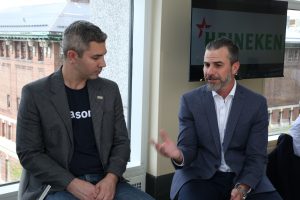 Ed Calvesbert, vice president of product management for IBM watsonx.data at IBM Corp., and Scott Brokaw, vice president of product and data integration at IBM, talk with theCUBE about hybrid data architecture – IBM Think 2025.