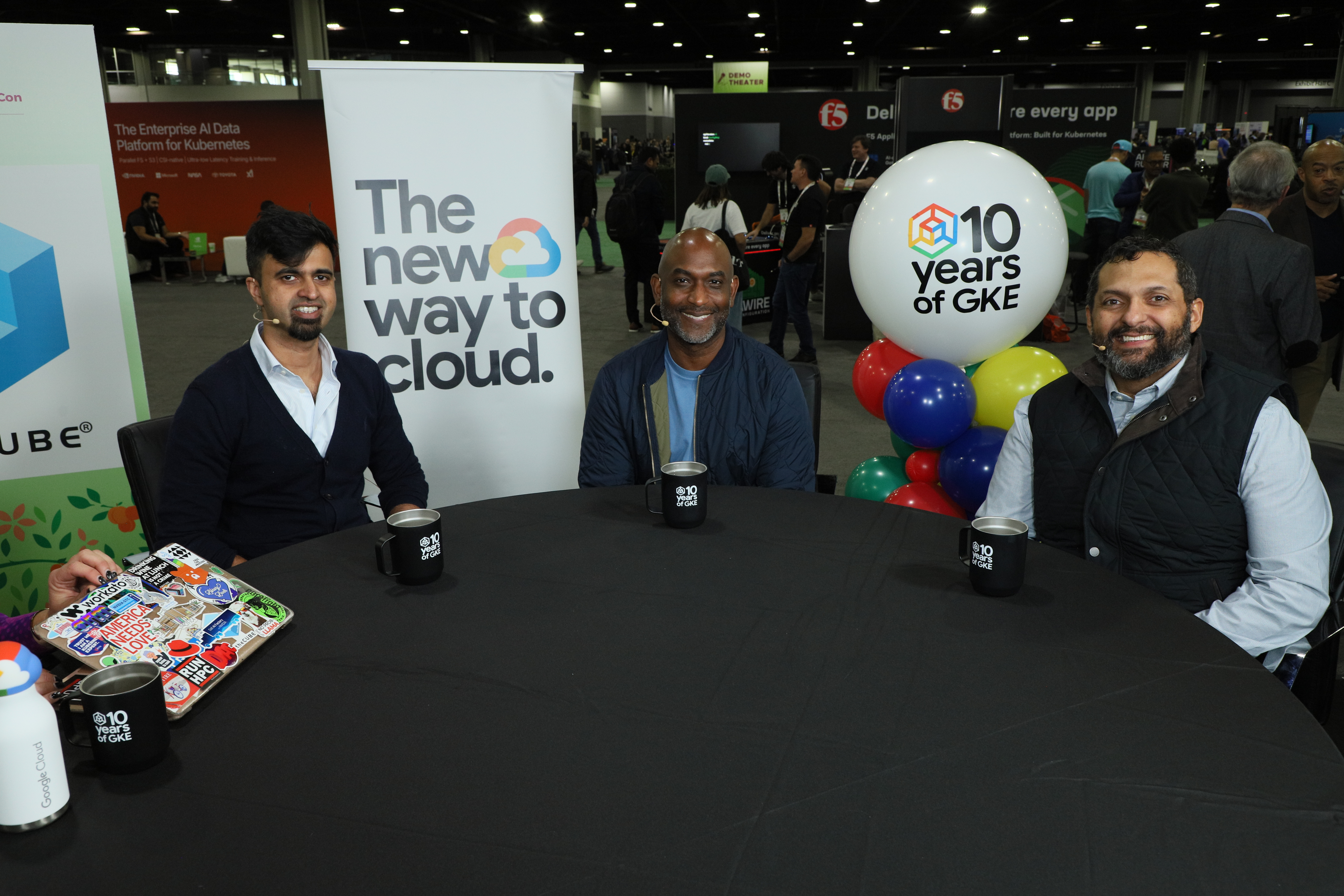 Kelsey Hightower, Eddie Villalba and Akshay Ram of Google Cloud discuss GKE Inference with theCUBE at KubeCon + CloudNativeCon North America 2025.