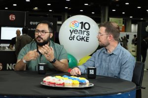 Brandon Royal, senior product manager of Google Kubernetes Engine, Mofi Rahman, senior developer relations engineer at Google, and Rob Strechay, analyst at the theCUBE Research, talk about putting guardrails on AI at KubeCon NA 2025.